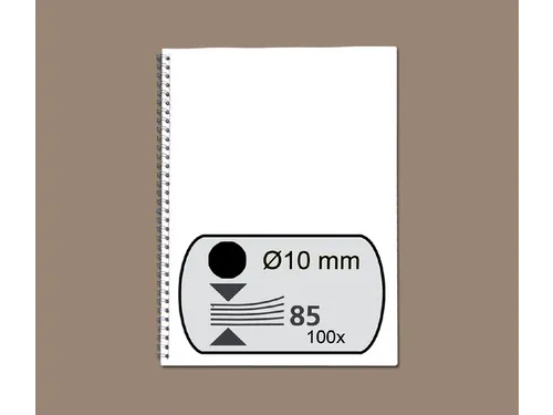 Draadrug Fellowes 10mm 34-rings A4 zwart 100stuks