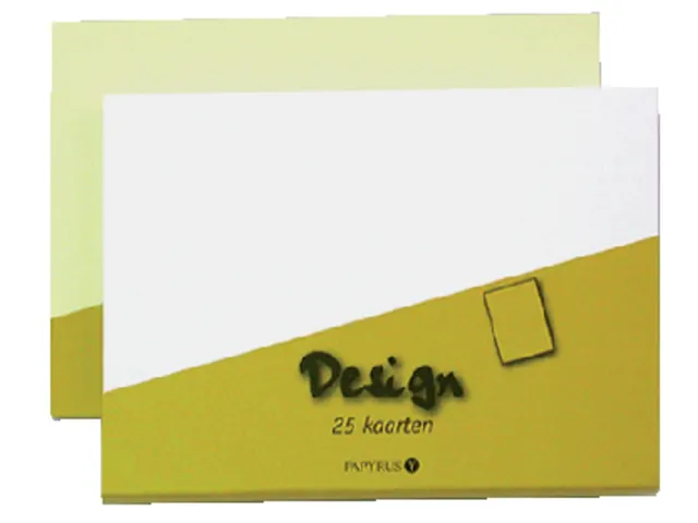 Enkele kaart Papyrus Envelpack Design A6 105x148mm wit 894426 25 stuks