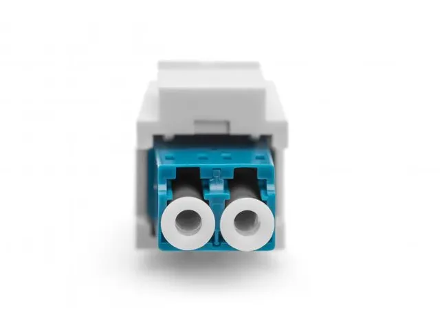 Glasvezel LC/LC duplex koppeling single mode keystone module