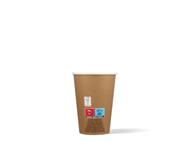 Koffiebeker Karton Kraft Bruin 180ml PE coating 100 Stuks