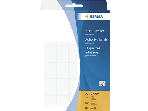 HERMA 2390 Universele etiketten 19x27mm Wit 960 stuks