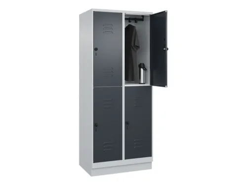 dubbeldekse locker,HxBxD 1950x800x500mm,2x2vak.,vak B 400mm