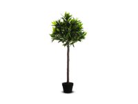 kunstplant olijfboom H 1250mm PE/hout pot kunststof zwart