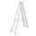 Bokladder Dubbelzijdig 4.03m 2x14sporten Aluminium Scharnieren