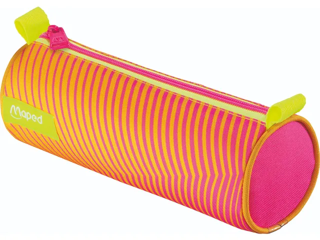 Trousse ronde Maped Neon orange-rose