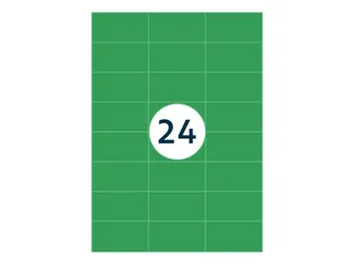 Gekleurde Etiketten 70x37mm Groen 42512 1000 Vel - 4