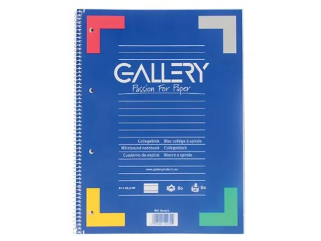 Spiraalblok A4 70g Gram Lijn Rode Kantlijn