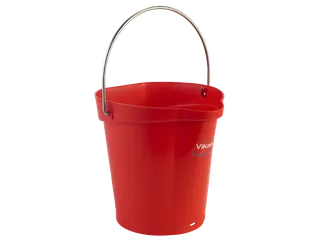 Hygiene 5688-4 emmer 6 liter rood maatverdeling en schenktuit - 1