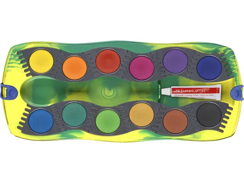 Waterverfdoos Faber-Castell Connector Dino 12kleuren +1 tube wit