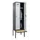 locker met bank,HxBxD 2120x600x815mm,2vak,vak B 300mm,draaigrendel