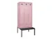 armoire vestiaire avec banc noir et blanc,HxlxP 2120x900x815mm
