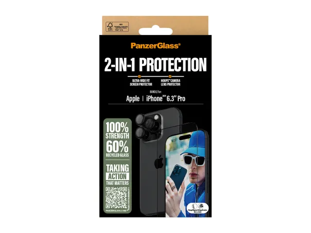 PanzerGlass 2-in-1 Bundle iPhone 16 Pro, Apple, Apple - iPhone 16 P