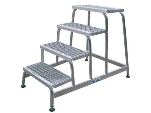 Montagetrap Aluminium H 0 8M 4Treden Incl. Platform Treden Rooster