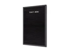 Letterbord Zwart 40x60cm met Zwarte Lijst