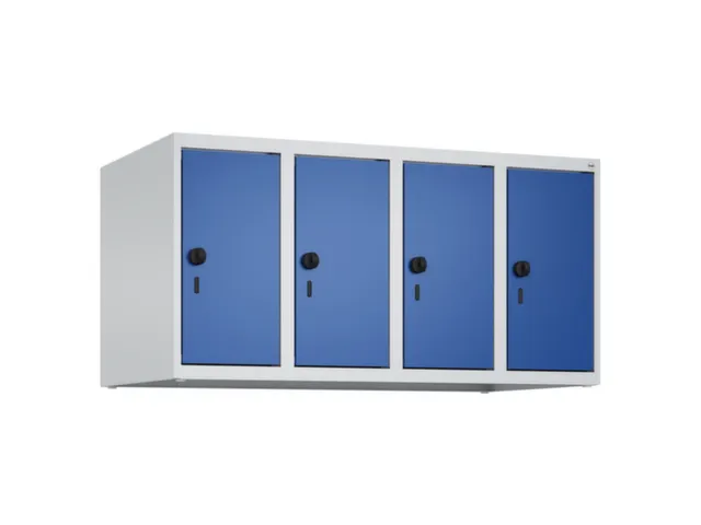 opzetkast,v. locker,4vak.,vak B 250mm,HxBxD 500x1000x500mm,vleugeldeur
