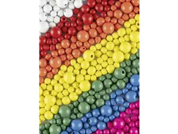 Houten kralen Folia 1000 gram assorti