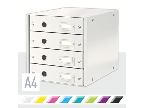 Ladenbox 4 Laden Leitz Click & Store 4 Laden Wit 81% gerecycled karton