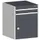 ladekast HxBxD 800x650x650mm 2laden RAL7035 front RAL7016