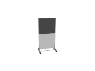 scheidingswand,HxB 1545x800mm,MP-lichtgrijs,BN8010-antraciet - 2