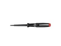 Spanningszoeker 150-250 Volt Sleufkop Zwart, Met Clip (00456) 3,0 Mm X