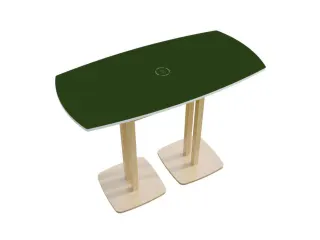 Tonvormige statafel Woody 110x114x75cm Groen Natuur 2 schotelvoeten - 2