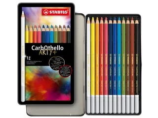 Kleurpotloden STABILO CarbOthello kalkpastel assorti blik à 12 stuks - 4