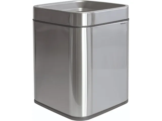 Afvalbak MAUL Prime 15 liter met inwerpopening rvs