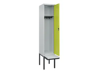 locker met bank,HxBxD 2120x400x815mm,1vak,vak B 400mm,cilinderslot - 1