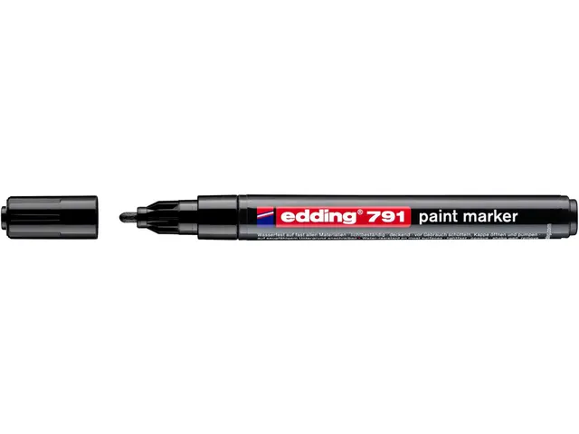 Paintmarker edding 791 op alcoholbasis 1-2mm zwart