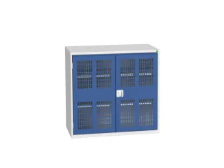 universele kast,HxBxD 1000x1050x550mm,2xStalen bodem,draaigrendelslot - 1
