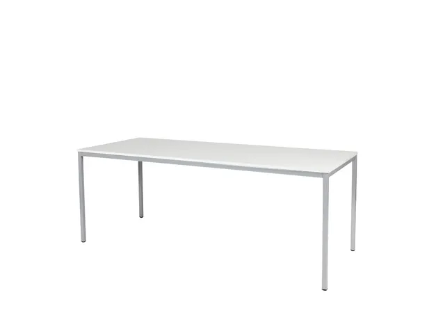 Domino Basic Tafel Vaste Hoogte 2000x800mm Wit 25mm Alu 4-Poots