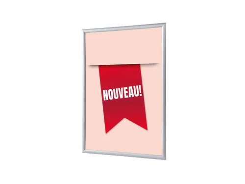 Kliklijst A1 complete set met print "NOUVEAU" Rood