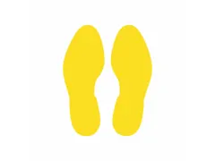 plaksymbool,voet,markering HxB 297x110mm,geel