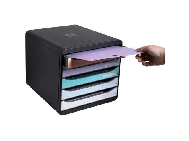 Ladenblok A4+ BIG BOX PLUS Pastel zwart/pastel glossy