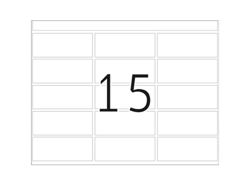 Drukkerij Etiketten DP1 20x50mm wit 5000 Stuks