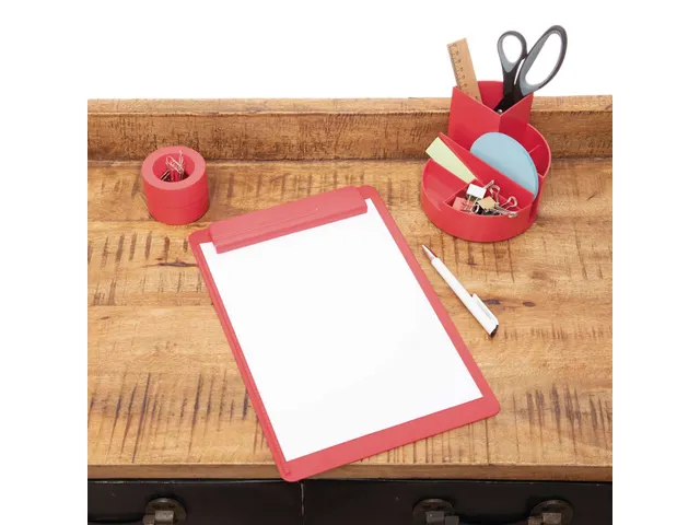 Papercliphouder MAULpro magnetisch recycled Ø73x60mm rood