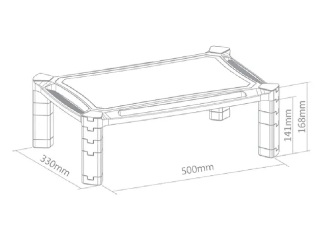 Neomounts Nsmonitor 20 Monitorverhoger 16.8cm Grijs