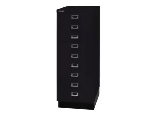 kantoor-ladekast HxBxD 940x349x432mm 9 laden romp + front zwart staal - 4