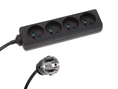 4-Voudige Stekkerdoos Met Krimpkous - 3G1.5 - 5m - Penaarde