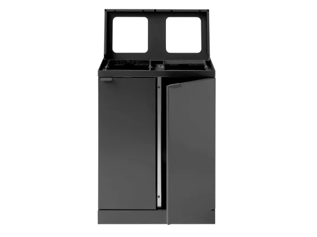 Bica Basic 871 Afvalscheidingsunit 2x45 liter Antraciet