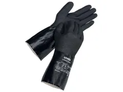 Gants chimiques Uvex U-Chem 3100, noirs, nitrile, taille 09, boîte de