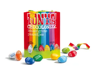 Chocolade Tony's paaseitjes pouch zak 230 gram - 2