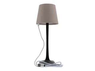 Securit Tafellamp Milano LED Zwart-Taupe oplaadbaar dimbaar - 5