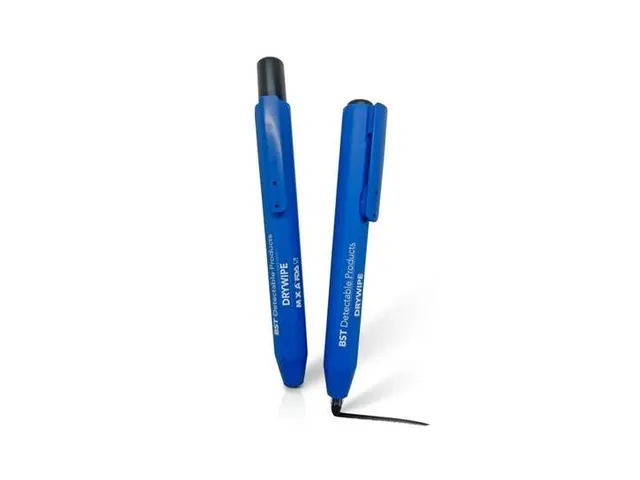 Whiteboardstift intrekbaar detecteerbaar blauw zwarte inkt 10 stuks