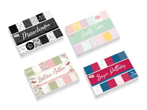 Designboek Craft 4x assorti 11.5x16.5cm 24 vel