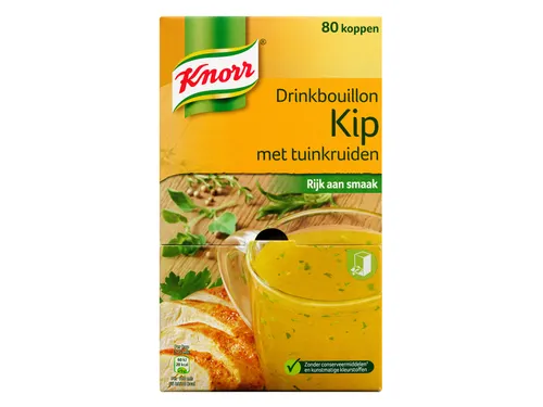 Drinkbouillon Knorr kip tuinkruiden 80 stuks