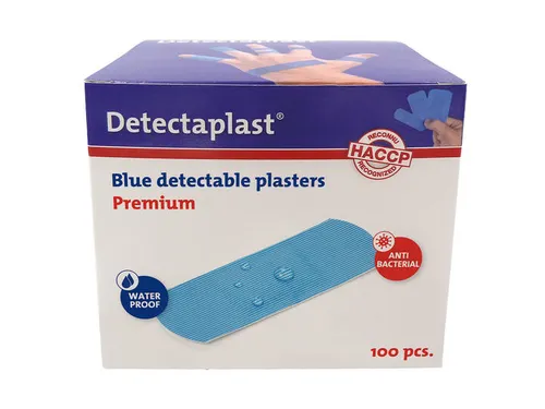 Detectaplast 8025 Pleister waterafstotend blauw 25x72mm 100 Stuks