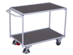 tafelwagen,draagverm. 250kg,2etage(s),laadvl. LxB 985x590mm,houtetage