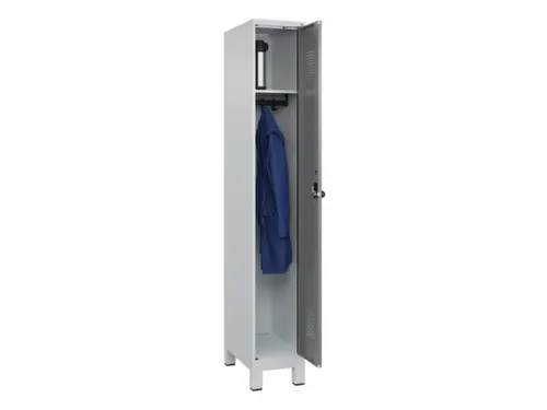 locker,HxBxD 1950x300x500mm,1vak,vak B 300mm,draaigrendel,voeten