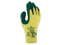 Handschoen Showa 310 grip latex groen/geel Maat S